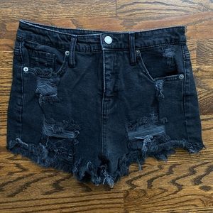 Women’s cut-off distressed jean shorts